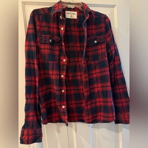 Abercrombie boys flannel shirt